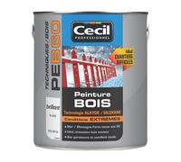Peinture pour bois Cecil Professionnel blanc brillant 2,5L