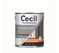 Peinture pour bois Cecil Professionnel blanc satiné 2,5L