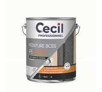 Peinture pour bois Cecil Professionnel blanc satiné 5L