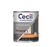 Peinture pour bois Cecil Professionnel gris galet satin 2,5L