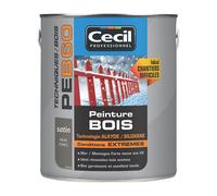 Peinture pour bois Cecil Professionnel marron foncé satiné 2,5L
