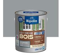 Ripolin Peinture pour bois Satin 2,5 L Gris Bouleau – Ultra couvrant sans sous-couche