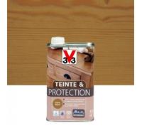 Peinture pour boiseries intérieures - V33 - Teinte et Protection - Chêne moyen mat - 0.5 l
