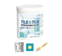 Peinture pour Carrelage de Douche,Revêtement Semi-Brillant 500g pour Carrelage | Peinture réparation | Pour Plan de Travail, Salle de Bain, Cuisine, Buanderie, Appartement, Dortoir, Hôtel