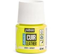 Peinture pour cuir et simili - Jaune fluo - Setacolor Cuir - Pébéo - 45ml Jaune