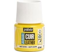 Peinture pour cuir et simili - Jaune vif - Setacolor Cuir - Pébéo - 45ml Jaune