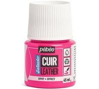 Peinture pour cuir et simili - Rose fluo - Setacolor Cuir - Pébéo - 45ml Rose