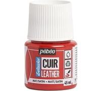 Peinture pour cuir et simili - Rouge intense - Setacolor Cuir - Pébéo - 45ml Rouge