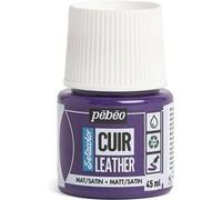 Peinture pour cuir et simili - Violet aubergine - Setacolor Cuir - Pébéo - 45ml Violet
