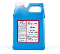 Peinture pour cuir et textile, couleur bleue, 472 ml