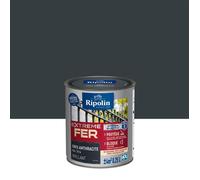 Peinture pour Fer Extérieur - Brillant - 0,25L - Gris Anthracite RAL 7016 - Ripolin
