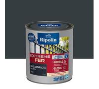 Peinture pour Fer Extérieur - Mat - 0,5L - Gris Anthracite - Ripolin