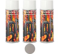 Peinture pour four 1200 °C Peinture spéciale pour four Peinture thermique Gris fonte clair Poêle à bois Spray 3