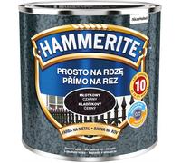 Sélection de couleurs Hammerite Vernis de protection métallique antirouille 250 ml Martelé (Martelé Noir)