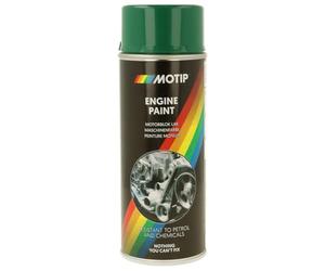 Peinture pour Moteur Motip - Bombe Aérosol Spray de Peinture pour Moteur Auto Moto - Vert - 400 ml - Ref. 04095