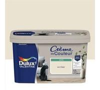 Peinture pour mur et boiserie Crème de couleur lin clair satin 2.5l G