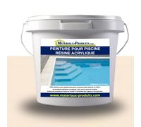 Peinture pour piscine résine Acrylique 5 L Beige - MATPRO