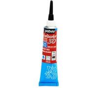 Peinture pour tissus - Rouge velours - Effet Brod'line - Pébéo - Setacolor - Tube 20ml Rouge
