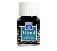 Peinture Vitrail Lefranc Bourgeois 50 Ml 050 , Bleu Turquoise