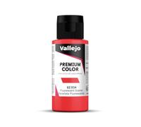 Peinture Premium Vallejo 60 ml - Choix de couleurs Scarlet Fluorescent