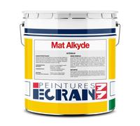 Peinture professionnelle mat, mur et plafond, intérieur, peinture opacifiante 1 litre Blanc