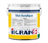 Peinture professionnelle mat, mur et plafond, intérieur, peinture opacifiante, sans odeur 4 litres Noir