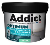 Peinture Reca Optimum Murs Plafonds Et Boiseries Acrylique Satin Blanc 10l - Addict