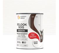 Peinture Relook bois MAISON DECO, blanc neige satine, 1 l