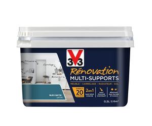 Peinture Rénov multi-supports Satin Bleu batik Pot 0.5l