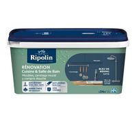 Peinture rénovation cuisine et salle de bain - Bleu de bering - Satiné - Ripolin - 2L