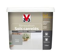 peinture rénovation sols carrelés titane satiné 0.75 l - V33