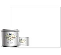 Peinture Résine Blanc Titanium - Résine Epoxy Bi-Composants - Effet Mat - Peinture Mur, Plafond, Boiserie, Carrelage & Métal - Lessivable - COV Fabriquée En France - 750 ml - BARBOUILLE