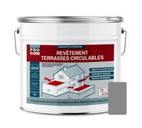 Peinture, résine d'étanchéité imperméabilisation terrasse circulable, balcon, sols extérieurs 10 litres Gris