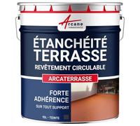 Peinture Résine d'Étanchéité Terrasse Extérieur 10 L Gris Basalte | Résine Circulable Antidérapante, Imperméabilise Terrasses, Balcons, Escaliers, Béton, Bois, Résiste Uv - Arcane Industries