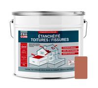 Peinture, résine d'étanchéité toiture, réparation tuiles, fissures, anti fuites, décore, protège 10 litres Terre cuite