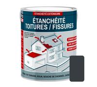 Peinture, résine d'étanchéité toiture, réparation tuiles, fissures, anti fuites, décore, protège 2.5 litres Gris Ardoise
