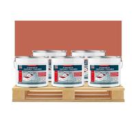 Peinture, résine d'étanchéité toiture, réparation tuiles, fissures, anti-fuites, décore, protège, plusieurs coloris PROCOM 5 x 10L