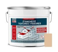 Peinture, résine d'étanchéité toiture, réparation tuiles, fissures, anti fuites, décore, protège 10 litres Paille