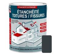 Peinture, résine d'étanchéité toiture, réparation tuiles, fissures, anti-fuites, décore, protège, plusieurs coloris PROCOM 2.5 litres Gris Ardoise