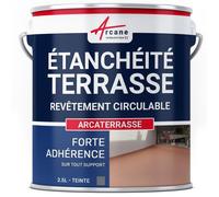 Peinture résine étanchéité Terrasse et Balcon : ARCATERRASSE - 2.5 L Gris Basalte