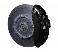 Peinture résistant aux hautes températures en spray pour tuning de frein, échappement, leviers, 400 ml (260 °C) + 1 autocollant pour ordinateur avec inscription « Ricambi Auto Europa » Noir