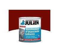 Peinture revêtement d'étanchéité toitures fortement élastique Julien mat rouge brique 0,75L