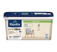 Peinture - RIPOLIN - ESPRIT DECO MULTI-SURFPORTS - Beige Agate - Finition Satinée - 2,5 L