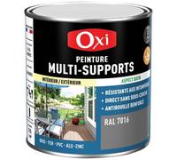 Peinture Satin Multi-supports 0.5 L Top 3+ - Gris Anthracite