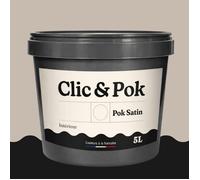Peinture Satin - POK - Lin Médium - 5L - 16 Coloris - Intérieur