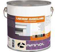 Peinture satinée, finition laque, couleur blanc (RAL 9001), volume : 2,5 litres