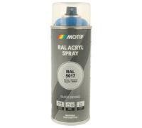 PEINTURE SECHAGE RAPIDE RAL ACRYL RAL5017 BRILLANT AEROSOL 400ML MOTIP