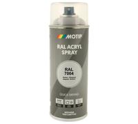 PEINTURE SECHAGE RAPIDE RAL ACRYL RAL7004 BRILLANT AEROSOL 400ML MOTIP