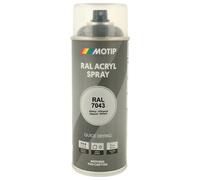 PEINTURE SECHAGE RAPIDE RAL ACRYL RAL7043 BRILLANT AEROSOL 400ML MOTIP