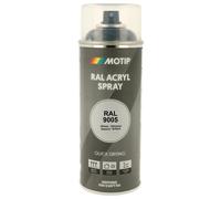 PEINTURE SECHAGE RAPIDE RAL ACRYL RAL9005 BRILLANT AEROSOL 400ML MOTIP